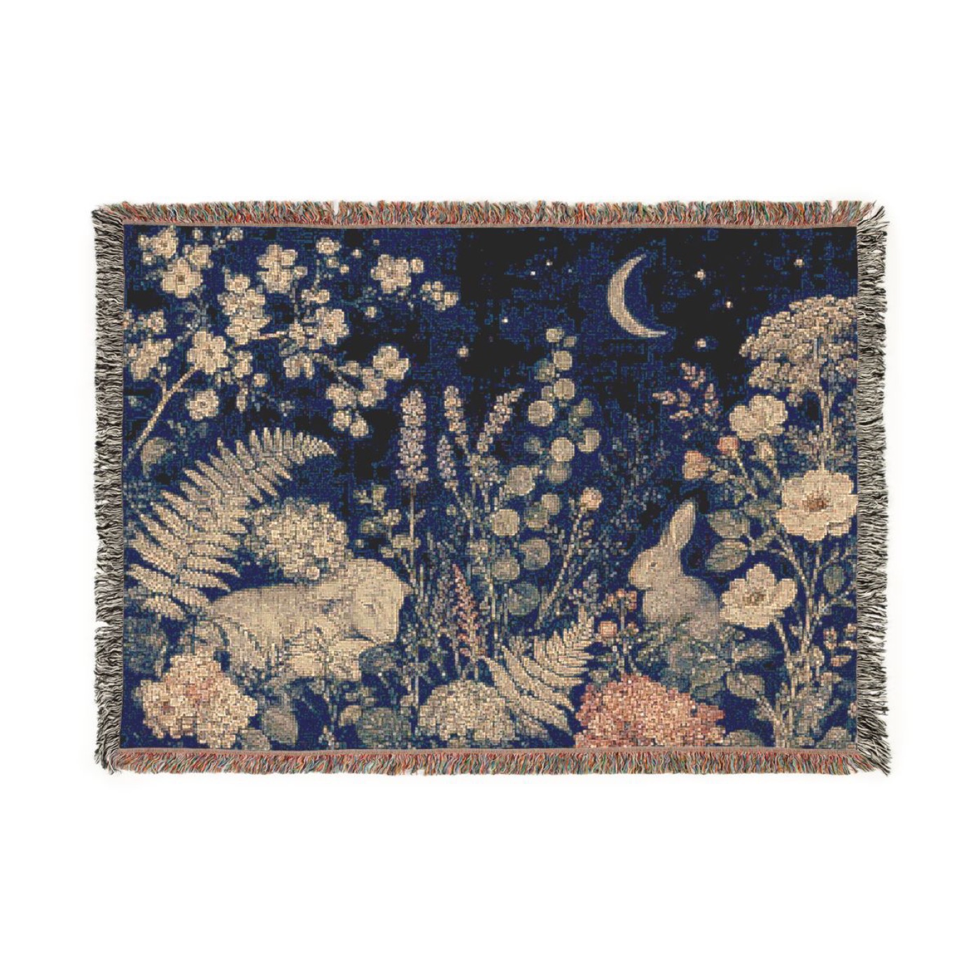 Moon Garden Woven Blanket