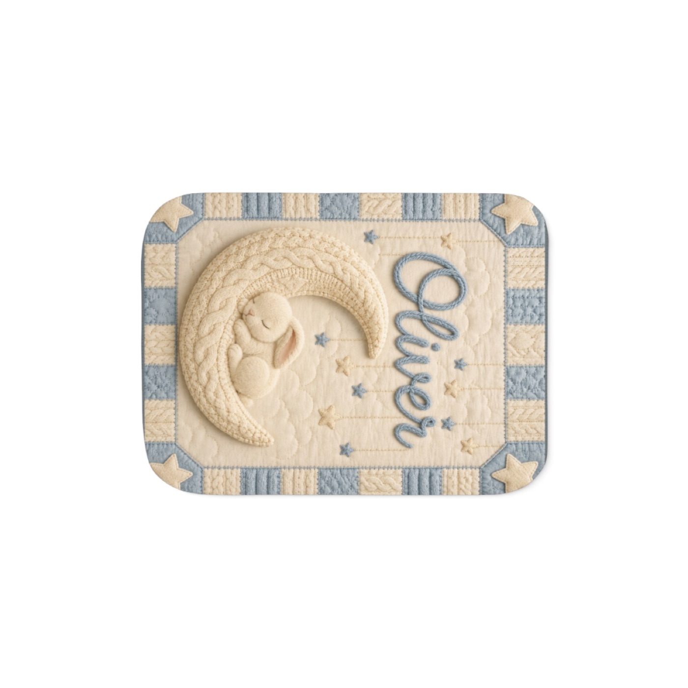 Personalized Sherpa Baby Blanket