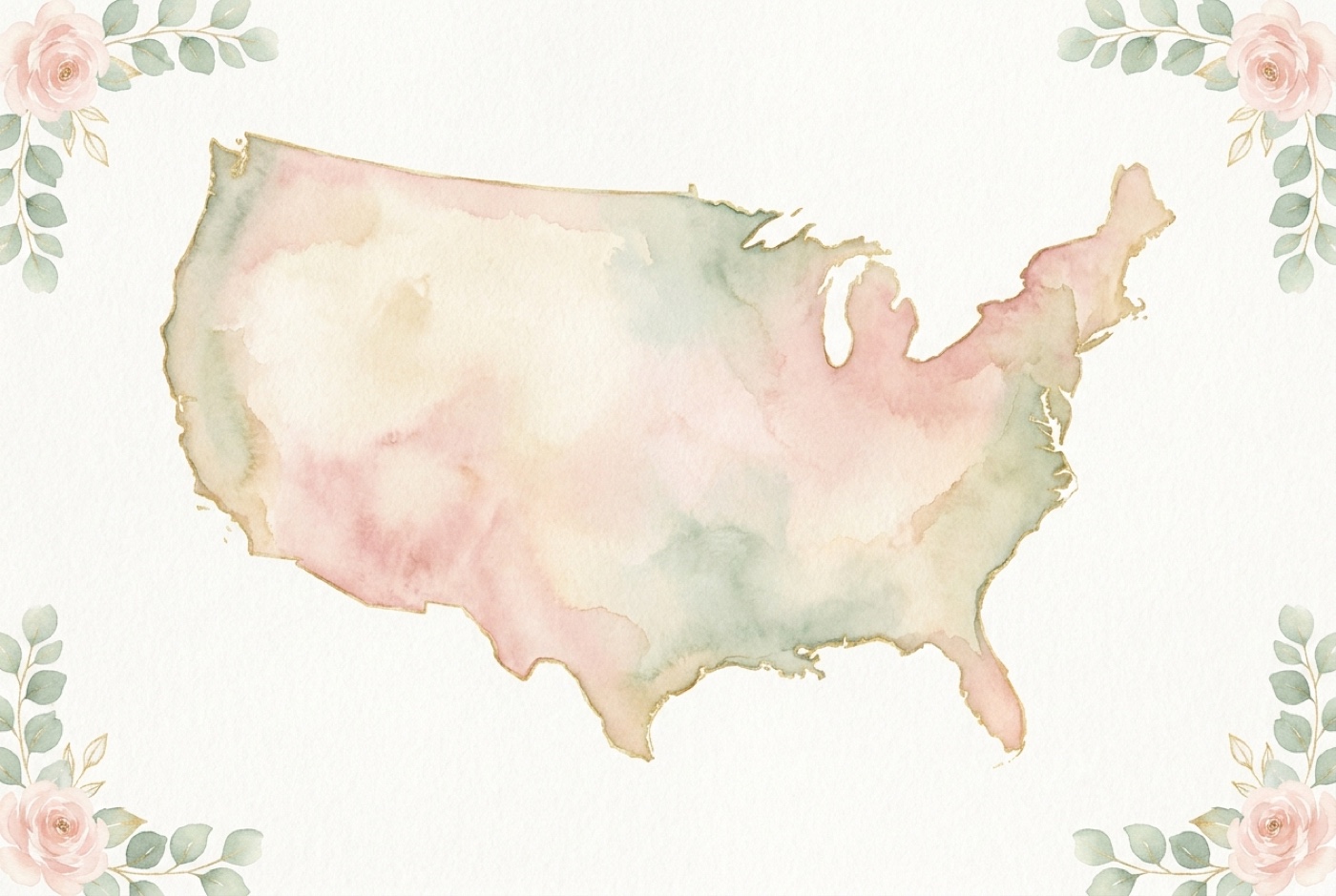 Map of the United States showing where Little Lamb boutiques are